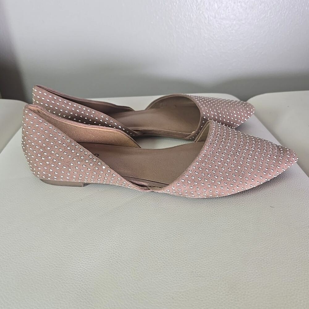 Torrid Pink Rhinestone Pointed-Toe Flats - Picture 6 of 8
